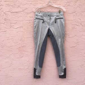 NWOT Lauria Garrelli Full Seat Silver Breeches
